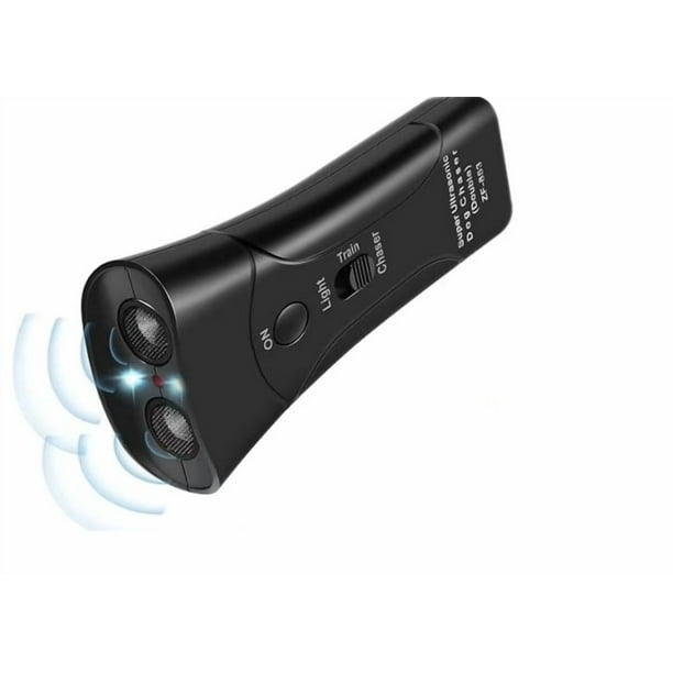 Espanta Perros Doble 2 Bocina Potente de Entrenamiento repelente Adiestrador Ultrasonido Antiladridos Luz Led