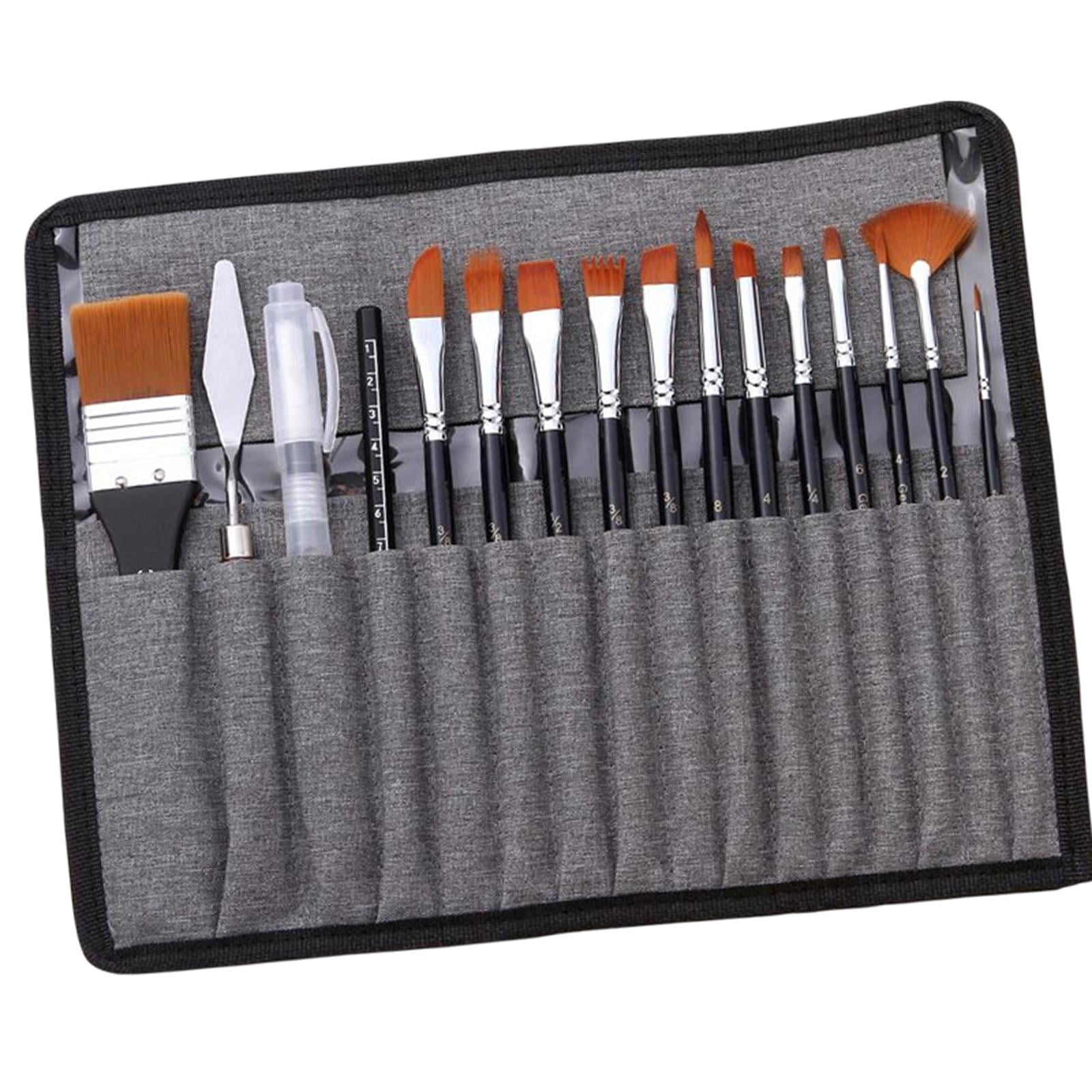 Magideal - De Pinceles Para De , 16 Uds., Kit De Pinceles Para El Cabello De Para Principiantes, Profesionales, Niños Y Adultos , Negro