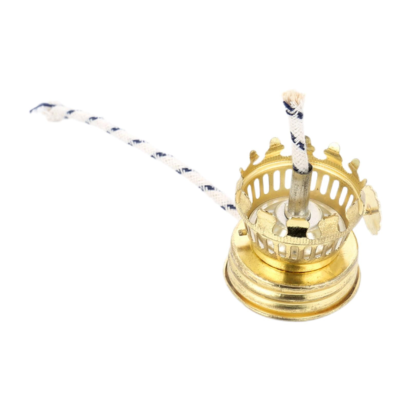 Magideal - Quemador De Lámpara De Aceite Vintage, Accesorios De Lámpara De Aceite, Aleación De Aluminio, Accesorio De Sellado De Lámpara, Para Mecha Redonda De
