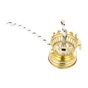 Magideal - Quemador De Lámpara De Aceite Vintage, Accesorios De Lámpara De Aceite, Aleación De Aluminio, Accesorio De Sellado De Lámpara, Para Mecha Redonda De
