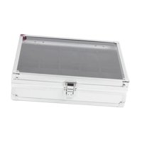 Magideal - Colección De Cajas Para Relojes De Aleación De Aluminio Con 12 Compartimentos, Cajas De Regalo Con Exhibición, Organizador De Relojes Moderno, Caja Pa