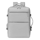 thumbnail image 1 of Mochila Belug  35l Cabina Viaje Avion Expandible color  Gris, 1 of 5