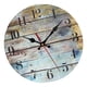 thumbnail image 3 of Reloj de pared de madera moderno, relojes silenciosos que no hacen tictac, relojes colgantes rústicos decorativos de madera para cocina, decoraciones Multicolor, 3 of 5