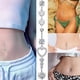 thumbnail image 2 of Juego de 3 piercings para el ombligo de acero quirúrgico plateado de 10 mm, con forma de corazón, para mujer., 2 of 8