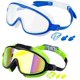 thumbnail image 1 of Gafas natación niños nuevas visión amplia antivaho anti-UV piscina 3-14 años, 1 of 6