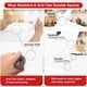 thumbnail image 3 of Mandil De Cocina Impermeable Y Resistente Al Aceite 3 Piezas Blanco, 3 of 7