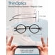 thumbnail image 5 of Gafas de lectura ThinOptics Round Tortoise con aumento de 2.50, 5 of 7