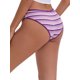thumbnail image 3 of INSPIRE CHIC Ropa interior femenina a rayas coloridas de cintura baja, doble capa, cómoda y transpirable, L Púrpura, 3 of 5