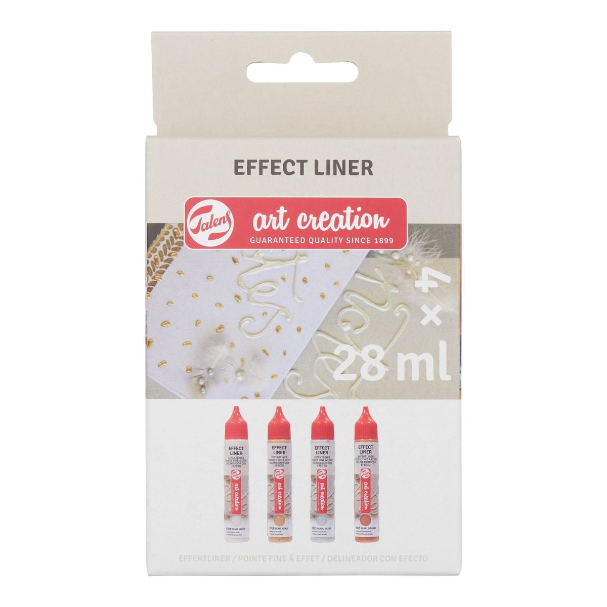 Pack 4 Delineador De Relieve Art Creation Metálicos 28ml