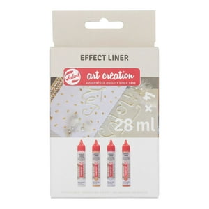 Pack 4 Delineador De Relieve Art Creation Metálicos 28Ml