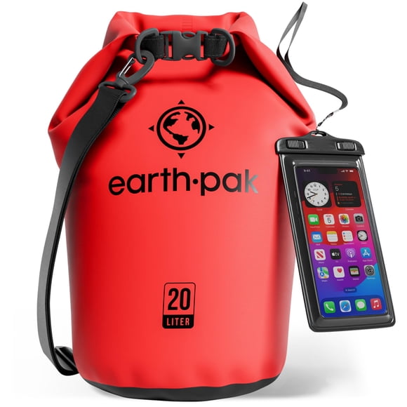 Bolsa Impermeable Earth Pak 20 L con Cierre Tipo Roll‑Top