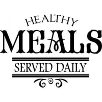 Rienda Libre Graphics - Decomural Healthy Meals Served Daily Kitchen Ws-16986