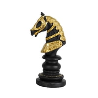 Magideal - Escultura De Estatua De Ajedrez Artesanía Coleccionable Elegante Adorno Artístico De Mesa Artística Para El Escritorio De La Oficina Del Gabinete De Caballo