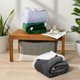 thumbnail image 5 of Manta PAVILIA Sherpa de forro polar para cama queen size, color gris oscuro, 5 of 8
