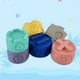 thumbnail image 2 of Baby Soft Rubber Embossed Building Blocks Toys, Early Education Cognitive Tumbling Tower Toy, Children's Fun Toys Chewable Toys, 2 of 4
