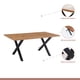 thumbnail image 3 of Comedor Mesa Color Madera y Metal Cross 180x90 + 8 Sillas Crossback Madera Rattan Negra, 3 of 8