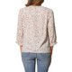 thumbnail image 3 of INSPIRE CHIC Blusa Boho Inspirada para Mujer con Estampado Floral, Cuello con Lazo, Manga 3/4, Tops Casuales M Beige Rojo, 3 of 6