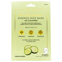 Mascarilla Facial Cala Refrescante Con Pepino 10 Láminas