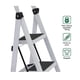 thumbnail image 3 of Escalera 2 Peldaños Plegable Antideslizante Multipropósito Blanca, 3 of 4