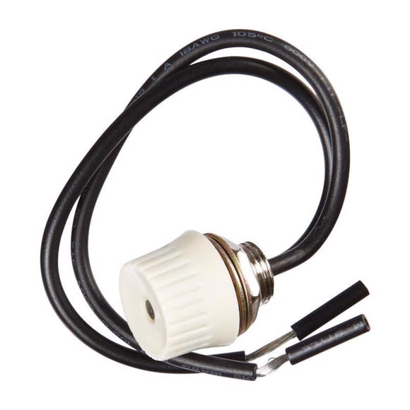 Interruptor para electrodomésticos Jandorf 3A, unipolar, giratorio, blanco, paquete de 1