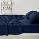 thumbnail image 4 of Juego de sábanas Utopia Bedding King de microfibra cepillada, color azul marino, 4 of 6