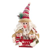 Bothyi - Muñeco De Peluche, Animal De Peluche, Estatuilla Navideña, Juguete Festivo Para Niños O Adultos, Papá Noel