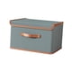 thumbnail image 3 of Contenedor De Almacenamiento Con Tapa, Organizador De Almacenamiento Plegable Para Edredones, Almohadas, Gabinete Gris, 37x27x26cm, 3 of 5