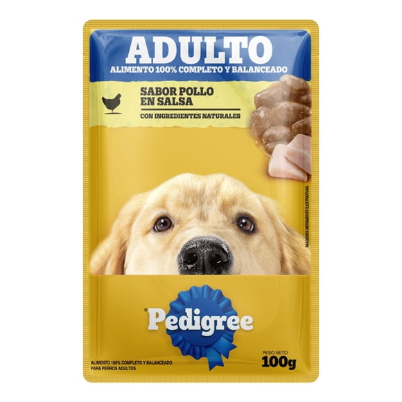 Alimento Húmedo Perro Adulto Sabor Pollo Pouch, 100 g