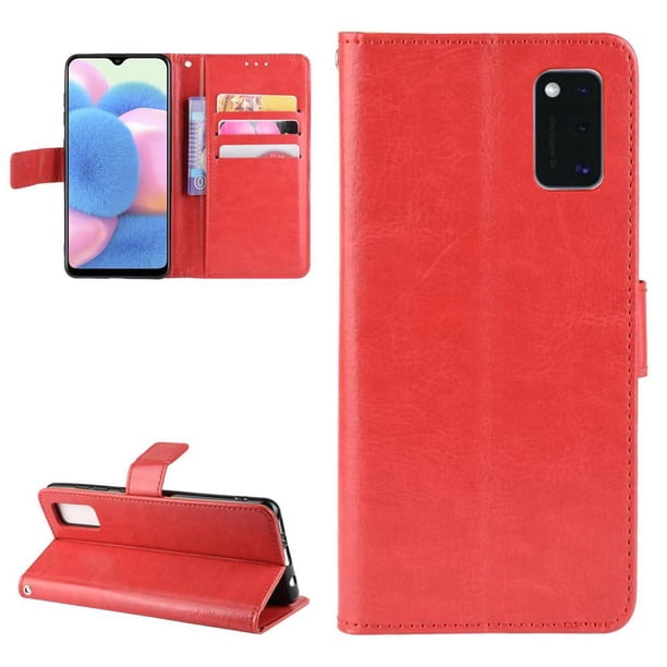 Funda tipo libro para Samsung Galaxy A41, cartera todo‑en‑uno, funda multifuncional con tarjetero y correa de muñeca desmontable
