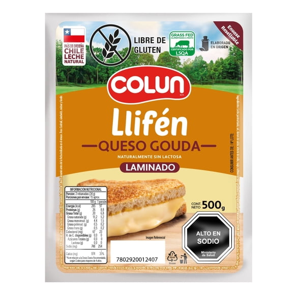 Queso Llifén Laminado, 500 g