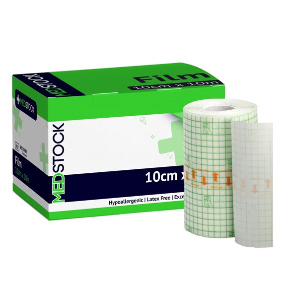 Rollo de película transparente MEDSTOCK 10 cm x 10 m impermeable - 1 unidad