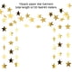 thumbnail image 3 of Banner decorativo con forma de guirnalda con forma de estrella, patelai, 40 m, papel con purpurina, dorado, 3 of 6