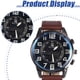 thumbnail image 3 of Reloj de cuarzo con correa de negocios de moda para hombre, estilo casual, retro, con esfera digital, para estudiantes., 3 of 5
