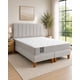 thumbnail image 3 of Cama 2 Plazas Completa Gris Claro | Base Europea + Colchón Excellense Plus 25CM + Respaldo Tapizado, 3 of 13