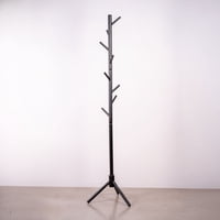 Tendencia Home - Perchero Colgador De Madera Haya Color Negro