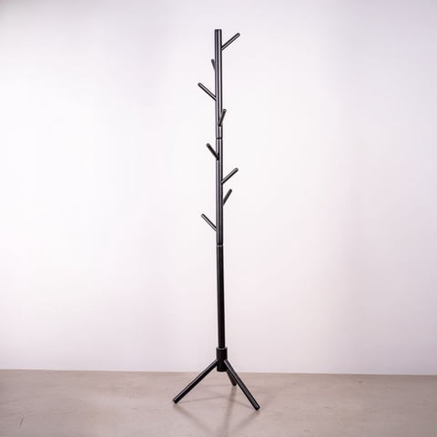 Tendencia Home - Perchero Colgador De Madera Haya Color Negro