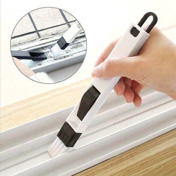 1pc, Multipurpose Bathroom Tile Floor Gap Cleaning Brush, Window Groove Cleaning Brush, Convenient Household Corner Cleaning Tools
