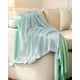 thumbnail image 4 of Manta Con Borlas Y Estampado Geometrico De Rombo Color Verde, 4 of 4