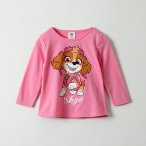 Polera Manga Larga Niña Pinky Skye Rosado Paw Patrol