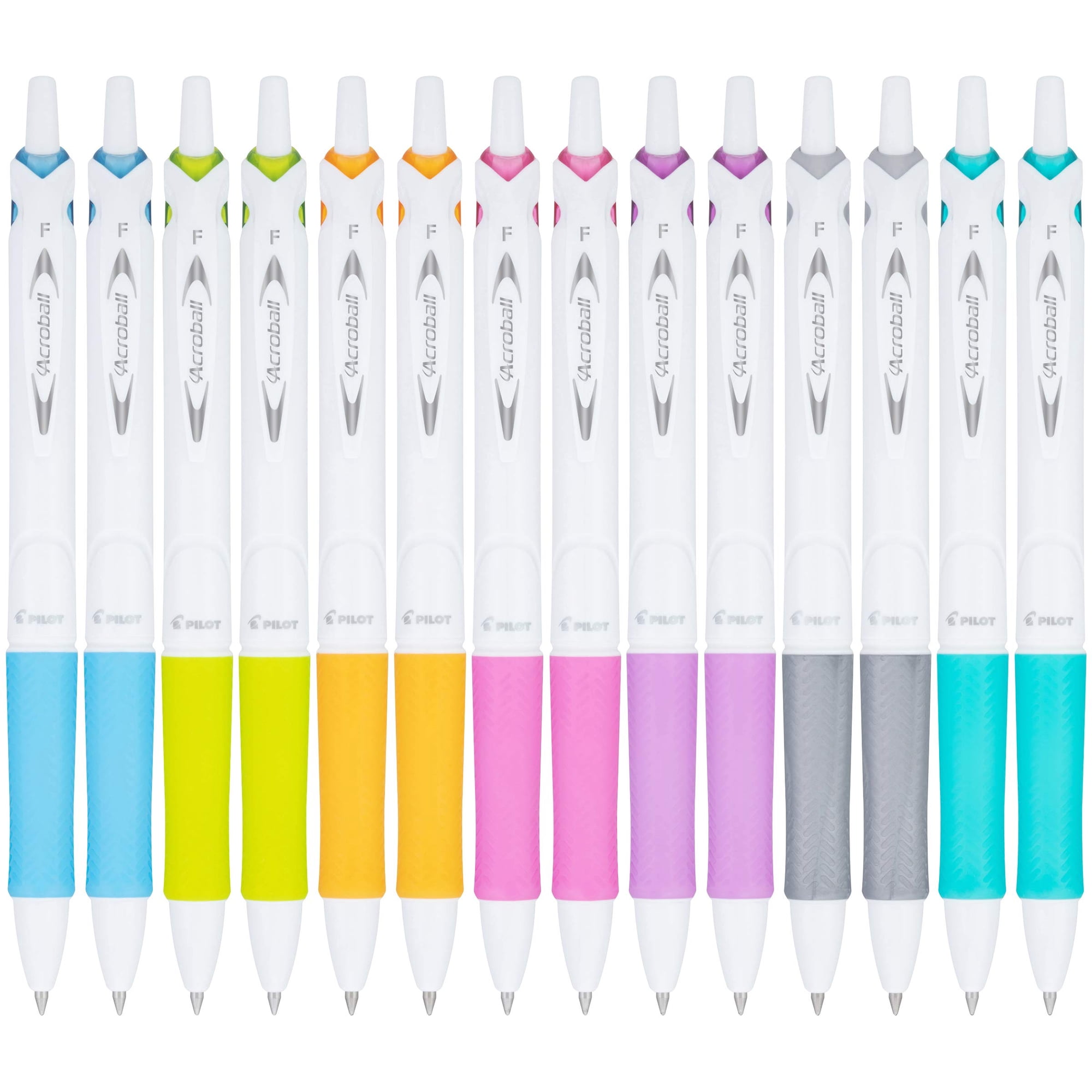 Bolígrafo PILOT Acroball PureWhite Advanced Ink Black, paquete de 14 ...