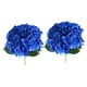thumbnail image 2 of Ramo De Flores Con Tallos, Flor De Hortensia Para Compromiso, Boda, Fiesta, Azul Oscuro, 2 Uds., 2 of 3