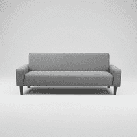 Bloccare - Futón Sofá Cama 3 Cuerpos Tapiz Genova - Con Reposabrazos (Grafito)