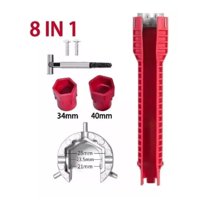 Click Ventas - Llave Multifuncional De Reparación De Lavabos Y Baños 8 En 1