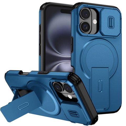 Funda Foxdock Para Iphone 16 Plus – Magnética Antigolpes Con Soporte Y Protección Doble