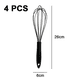 thumbnail image 2 of Juego de batidores de silicona, batidores con revestimiento antirayaduras para cocinar y hornear, juego de 4 batidores de cocina resistentes, 2 of 5