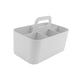 thumbnail image 1 of Canasto Organizadora De Almacenamiento Para Ducha Con Asa Para Acondicionador De Baño, Guardería, 5 Ranuras, Color Blanco, 1 of 3