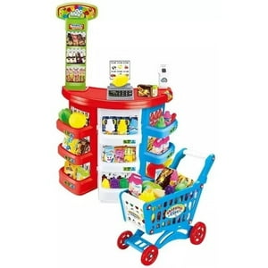 Total Upgrate - Juguete Set Supermercado Carrito 68 Pzas Infantil