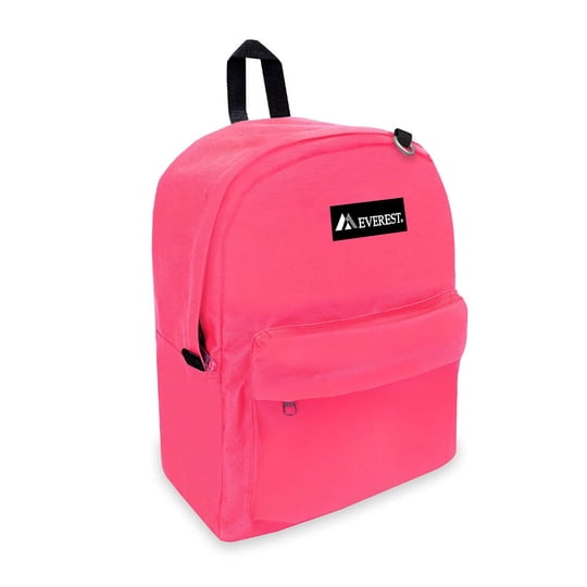 Mochila Everest 2045cr Classic Rosa Fuerte Con Bolsillo Pequeño
