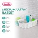 thumbnail image 3 of Organizador de almacenamiento Sterilite Ultra Basket blanco, paquete de 6, 3 of 9