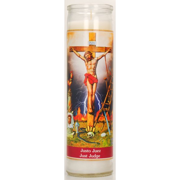 Vela religiosa Prayer Candle Co. Justo Juez, 8 pulg., 90 h